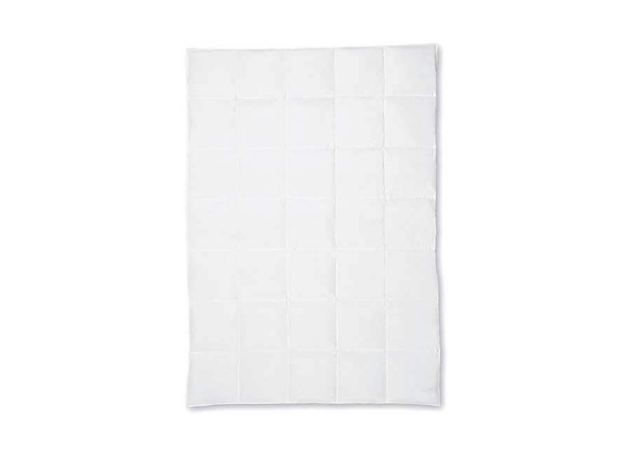 Kauffmann Edredón de plumón con casetes Superior 140x200cm (670g cálido) blanco