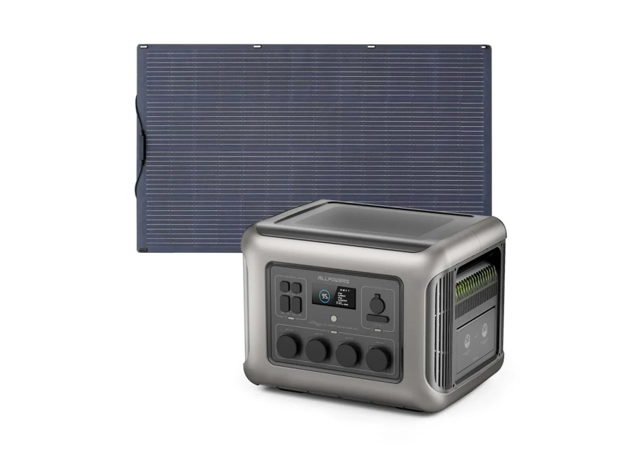 Allpowers R2500 V2 Estación de Energía Portátil 2500W 1920Wh – R2500 V2+1*(SF200 Panel Solar 200W )