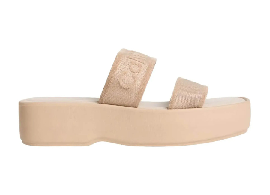 Calvin Klein Mules de plataforma mujer FLATFORM SNDL WEBBING Calvin Klein