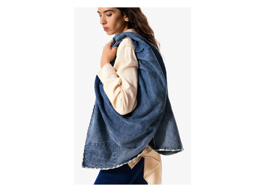 Desigual Bolso denim Masha Popova, Algodon, Azul, U