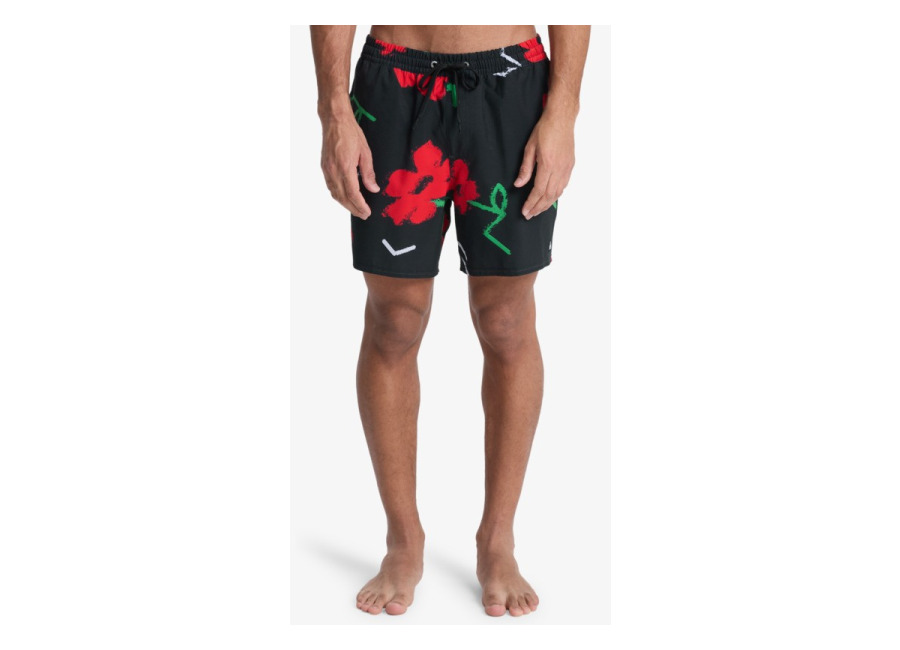 Quiksilver – Stretch Printed Volley 16″ – Short de Natación Marrón Hombre