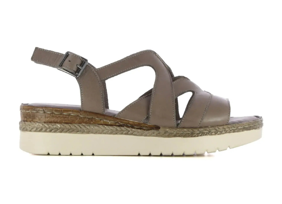 Casas Comfort Sandalias de cuña de piel mujer NARA Casas Comfort