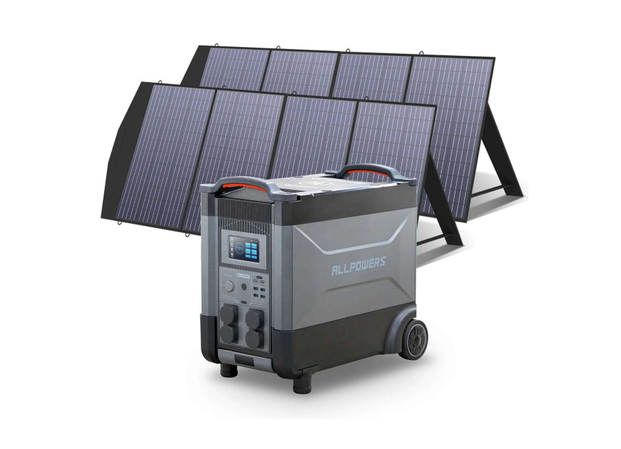 Allpowers Generador Solar 4000W ( R4000R4000 V2 + SP033 Panel Solar 200W) – R4000 V2+ 2 * ( SP033 200W Solar Panel)