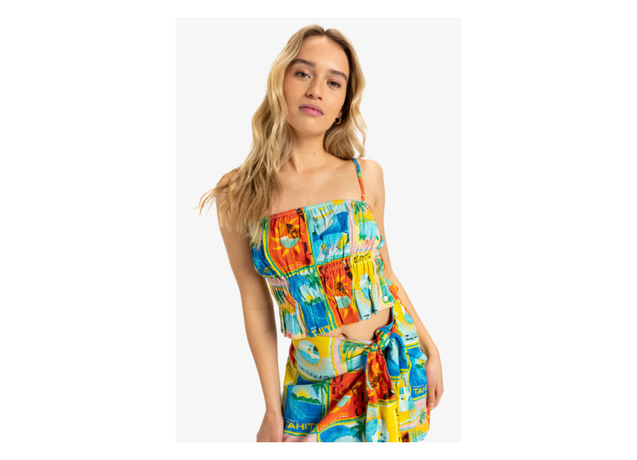 Roxy Atlas Palmy Daze – Top tubular Azul Mujer