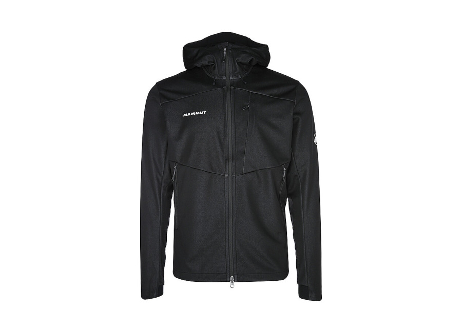 mammut Chaqueta softshell con capucha Ultimate VII para hombre negro