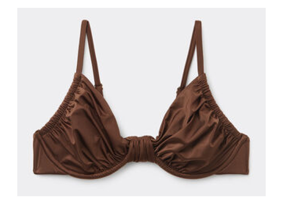 Calzedonia Balconette Bikini Shiny Satin Mujer Marrón Tamaño 2