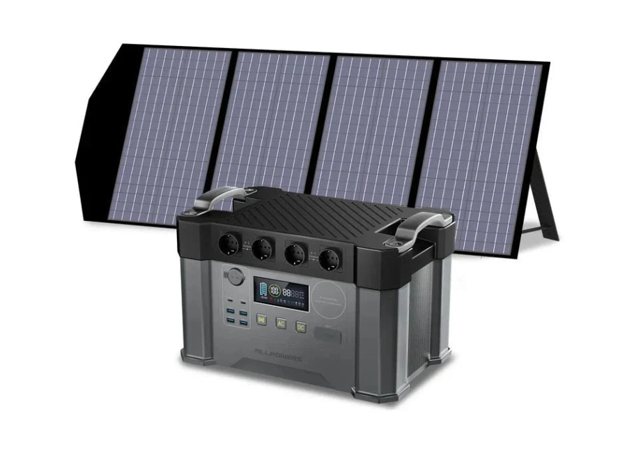 Allpowers Generador Solar 2400W (S2000 Pro + SP029 Panel Solar 140W) – S2000 Pro +1 * (SP029 140W Panel Solar )
