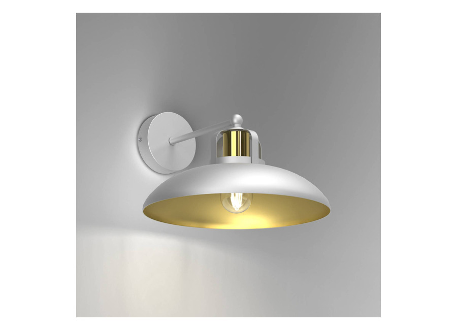 Eko-Light Aplique de pared Felix, blanco/dorado