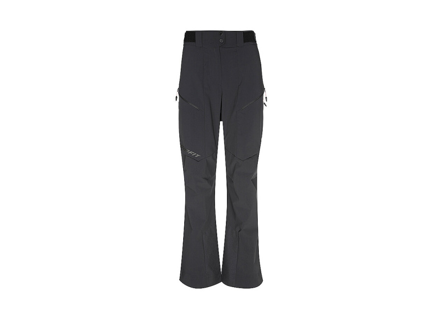 Dynafit Pantalón de esquí de travesía softshell Ridge DST para mujer negro