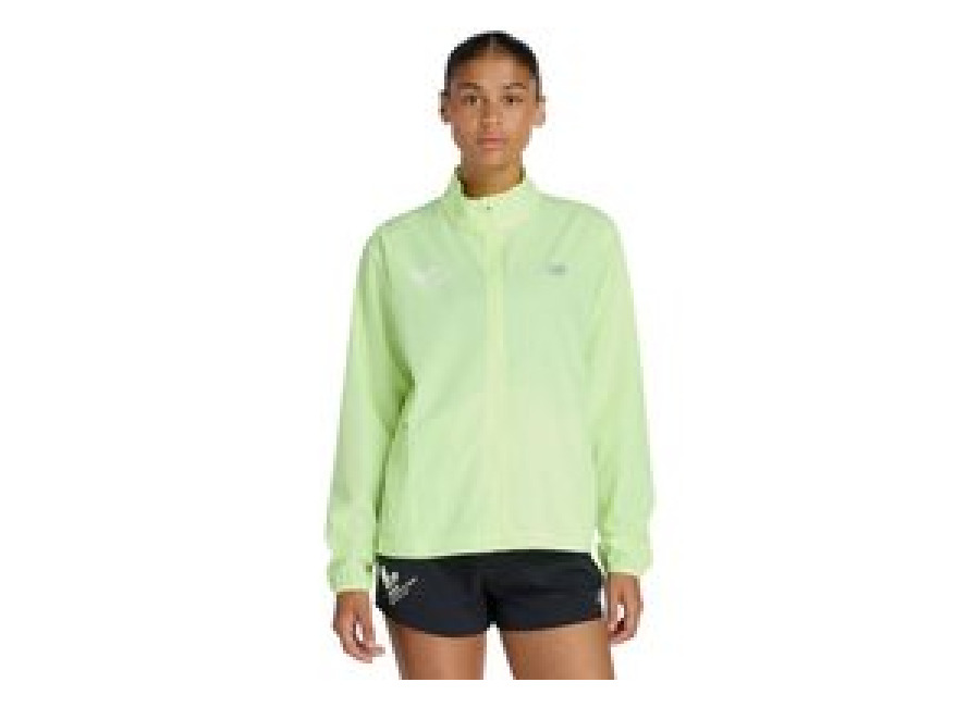 New Balance Valencia Marathon Sport Essentials Jacket Green Yellow Women’s, Size