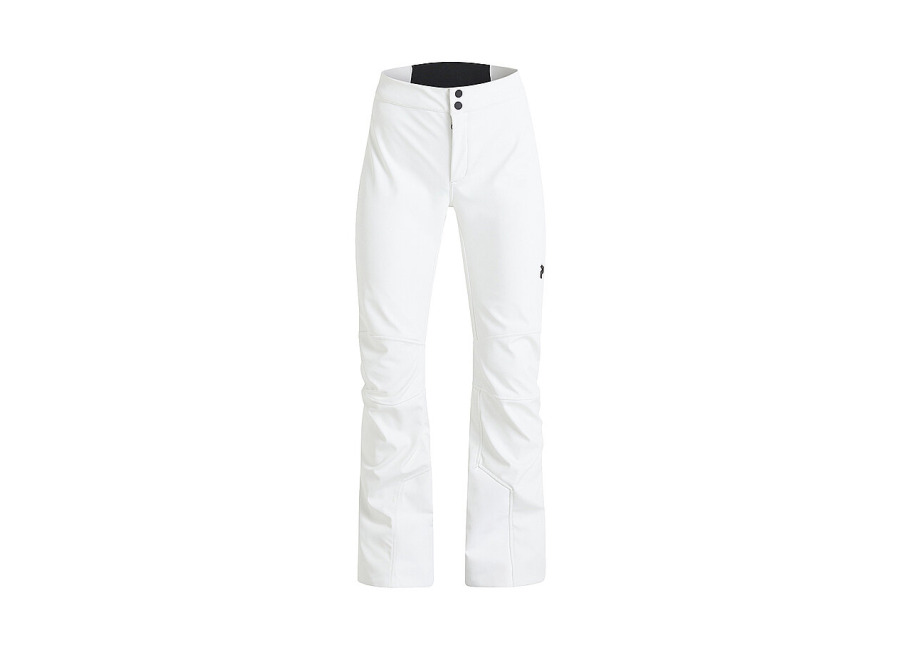 Peak Performance Pantalón de esquí softshell elástico para mujer crema