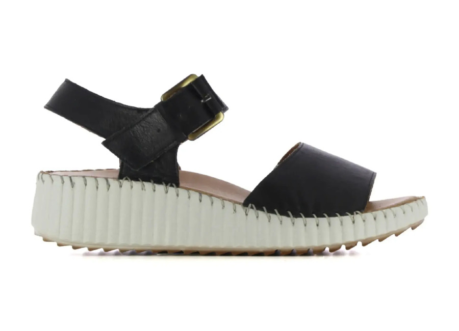 Casas Comfort Sandalias de cuña de piel mujer TAUR Casas Comfort