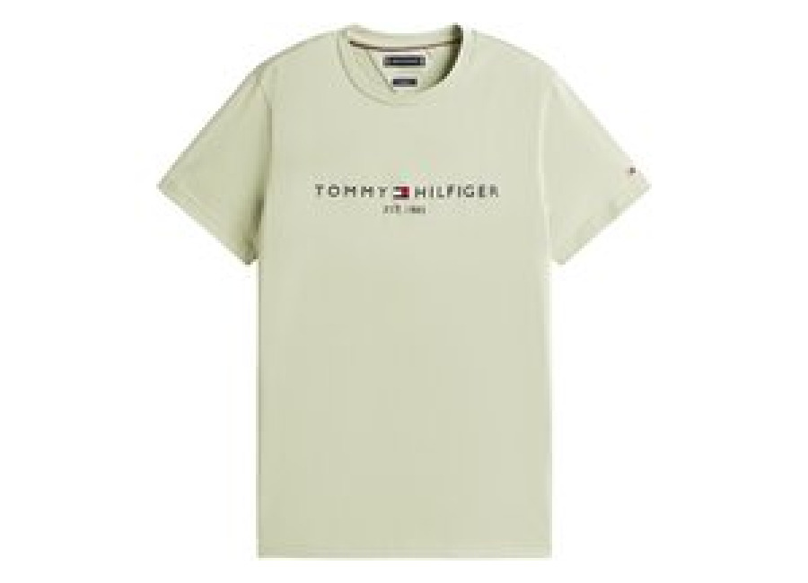 Tommy Hilfiger Linear Logo Embroidery T-Shirt – Sage
