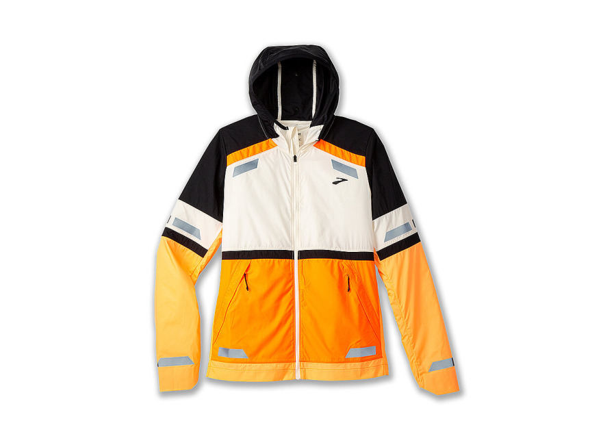 Brooks Chaqueta de running para mujer Run Visible 2.0 blanco