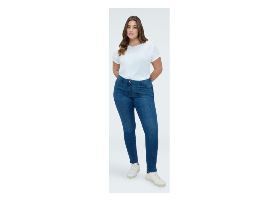 Fiorella Rubino Jeans Skinny lavado azul efecto washed