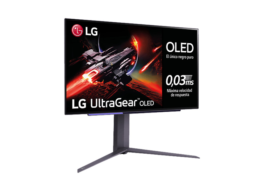 LG REACONDICIONADO Seminuevo Muy bueno Monitor gaming – LG 27GR95QE-B, 26.5″, OLED 4K (2560×1440), 0.03 ms, 50/60 Hz, NVIDIA G-Sync™ Compatible, Negro
