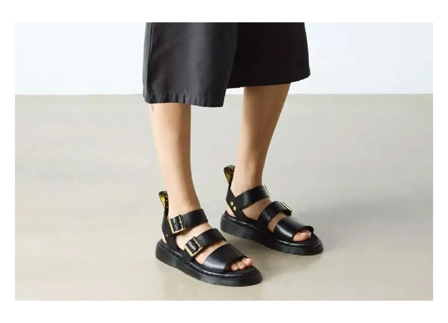 Dr. Martens Sandalias planas de piel mujer GRYPHON Dr. Marten