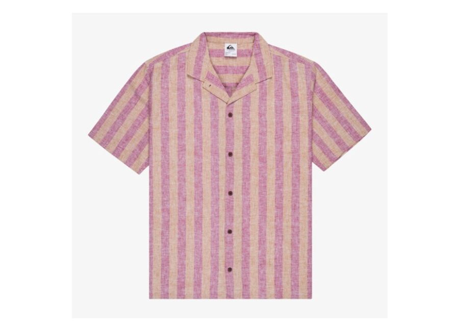 Quiksilver – Sunset Song – Camisa de Manga Corta Rojo Hombre