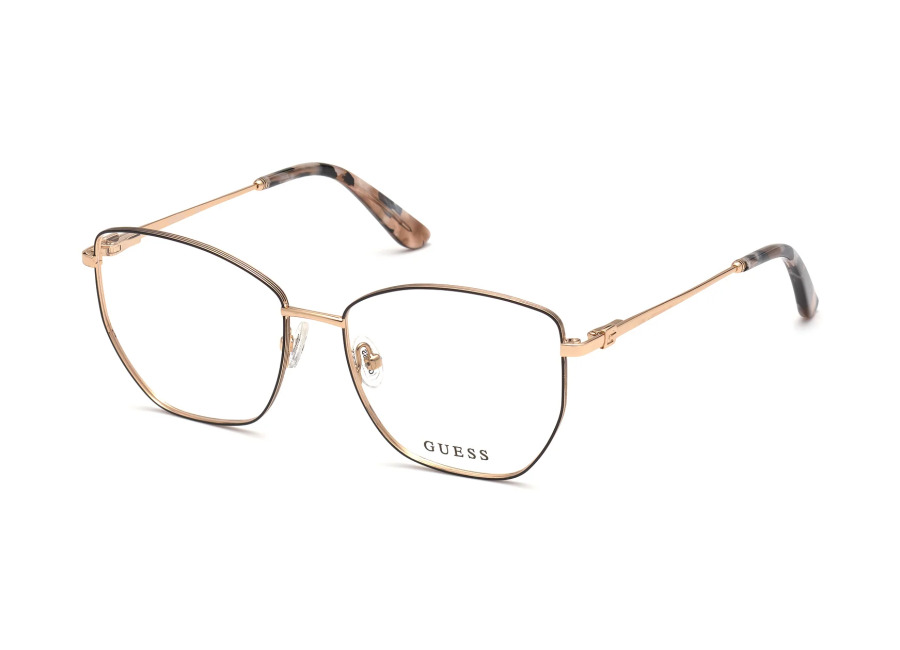 Guess Mujer Guess 005 Monturas ópticas Metal Negro Cuadrada Norma