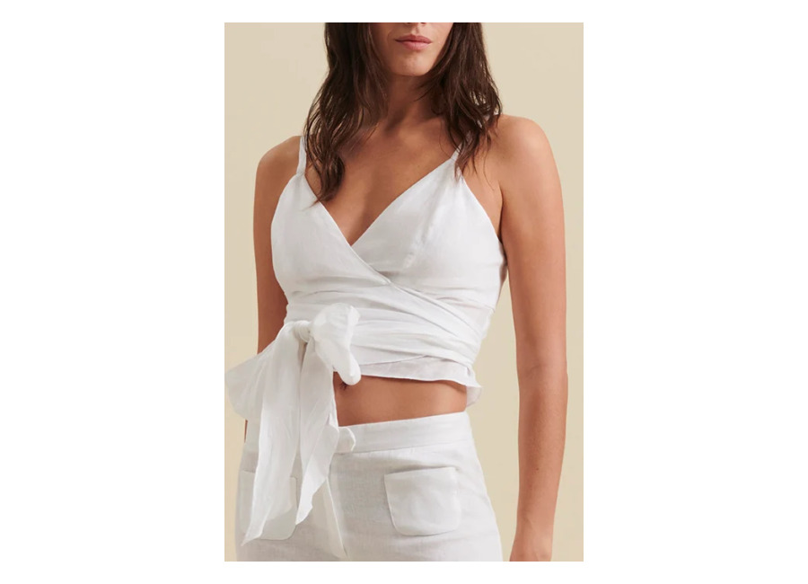 Anne Fontaine Alai White Talla: 46 Camisetas de Tirantes Outlet Mujer Blanco