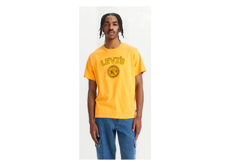 Levis Levi’s Ss Relaxed Fit Tee Varsity Logo Patch Au Talla: M Camisetas con Decoración Impresa Outlet Hombre