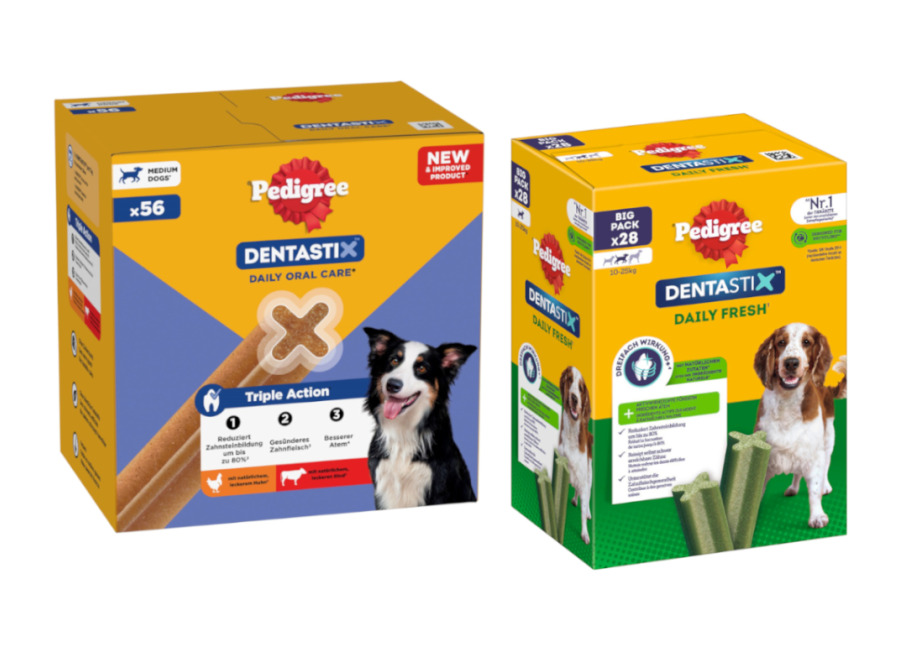Pedigree Dentastix / Dentastix Fresh 168 uds. – Pack Ahorro – Dentastix 112 + Dentastix Fresh x 56 – Perros mediano