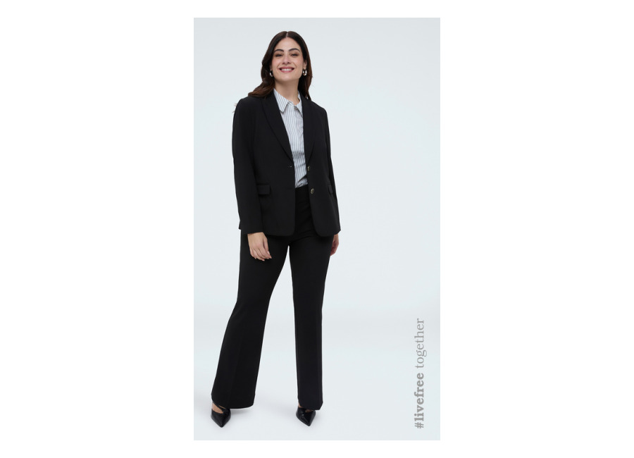 Fiorella Rubino Pantalones Flare en tejido stretch