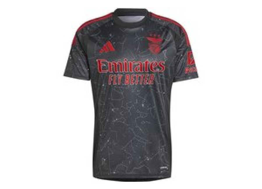 Adidas Camiseta de Fútbol adidas SLB Benfica Hombre Negro