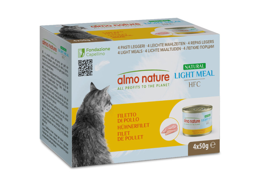 Almo Nature HFC Natural Light 24 x 50 g – Pack Ahorro – Filete de pollo