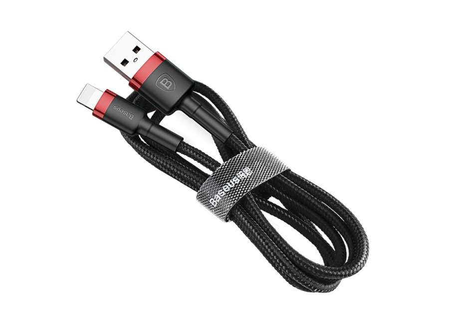 Móvil Baseus Cafule Cable USB a Lightning Apple 1M Negro