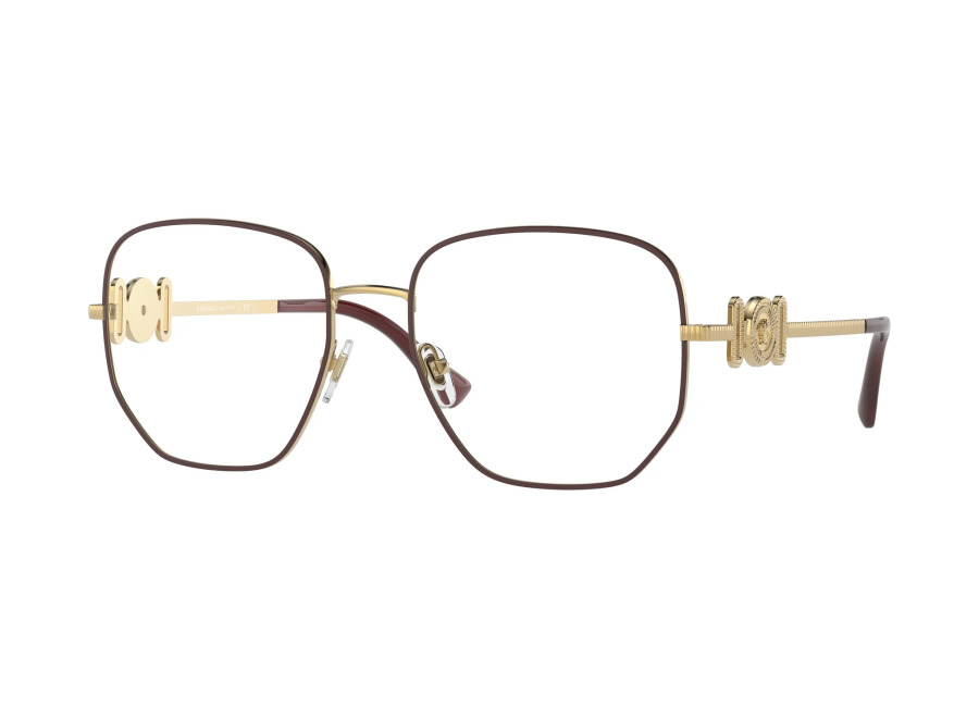Versace Mujer Versace 1480 Monturas ópticas Metal Rojo Transparente Geométrico Norma