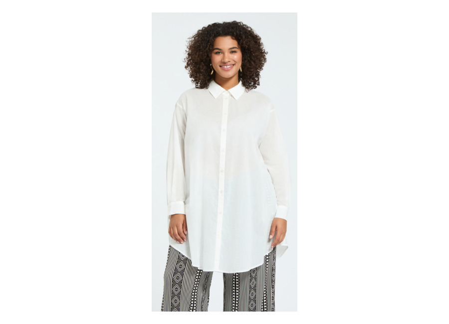 Fiorella Rubino Camisa larga de algodón