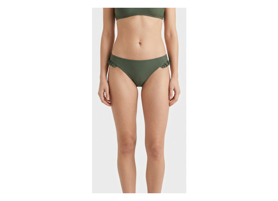 shiwi classic ruffle bikini bottom olive green | bikinis outlet | mujer | verde