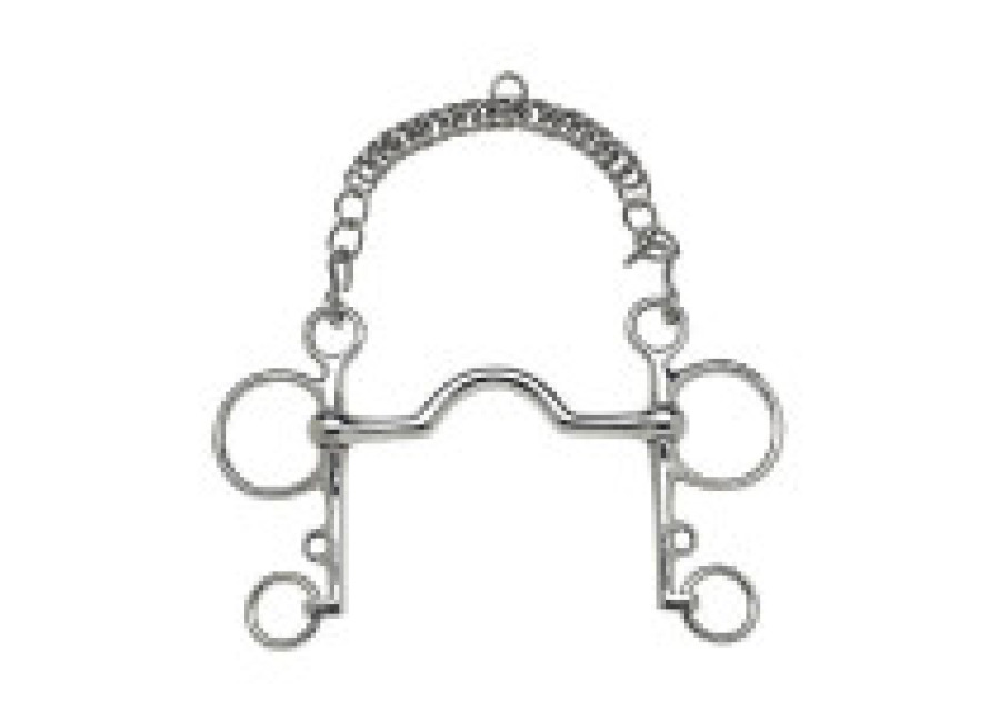 Zaldi Bocado Zaldi Pelham Inoxidable con Puente (13 mm) 13,5 c