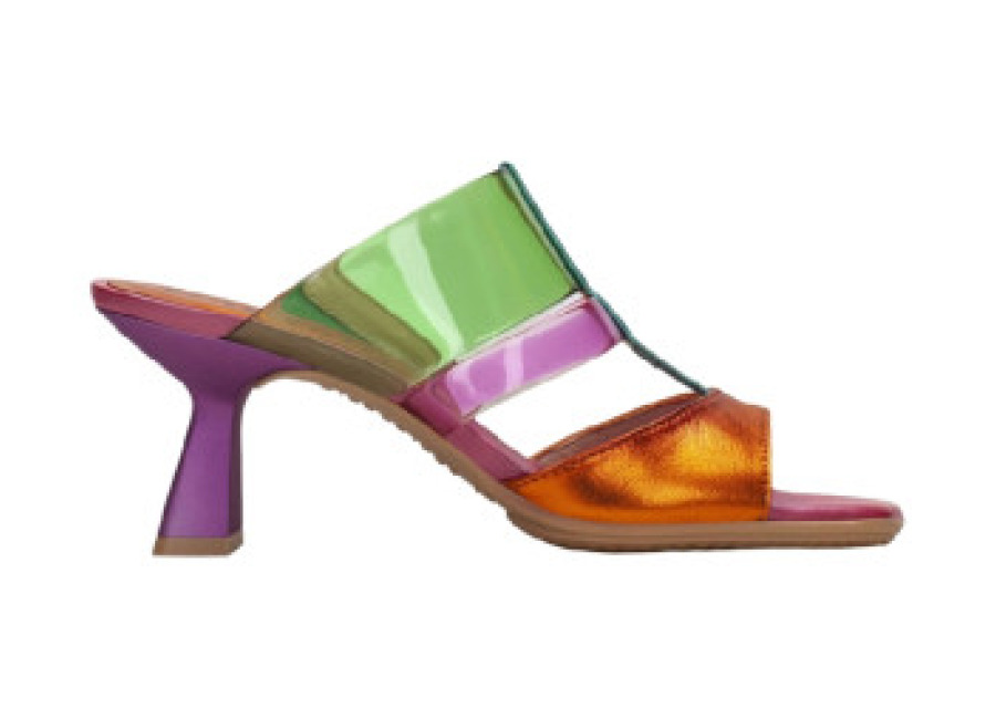 hispanitas para mujer. chv243372 sandalias danielle naranja , piel, 5 a 8cm, ninguno, casual, fiesta, multicolor
