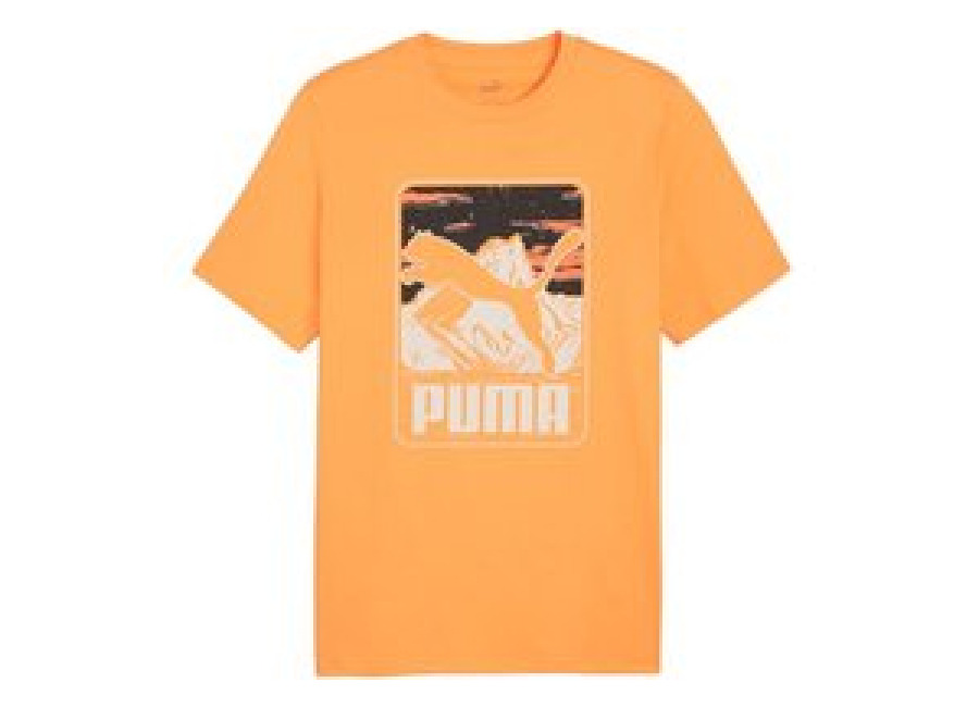 Puma Camiseta Puma Graphics Mountain e Clementine Hombre Naranja