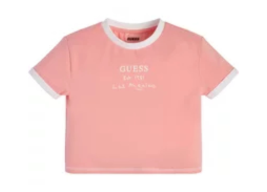Guess Camiseta crop top de niña Guess Mini Me