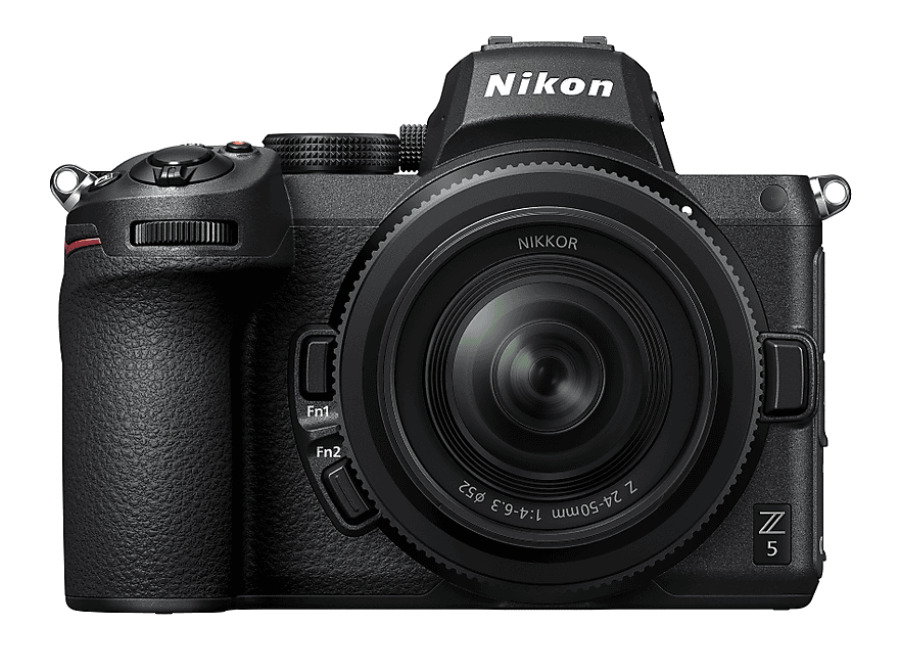 camara evil – nikon z5, full frame, con objetivo nikkor 24-50 mm f/4-6.3, 24.3 mp, wifi, bluetooth, negro
