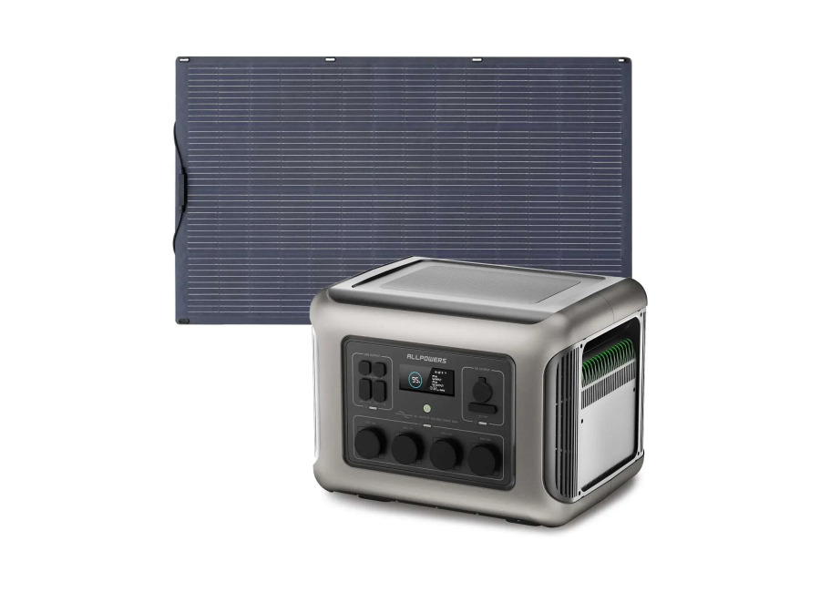 Allpowers Generador Solar 2500W (R2500R2500 V2 + SF200 Panel Solar Flexible 200W) – R2500 V2+1 * (SF200 200W Panel Solar )