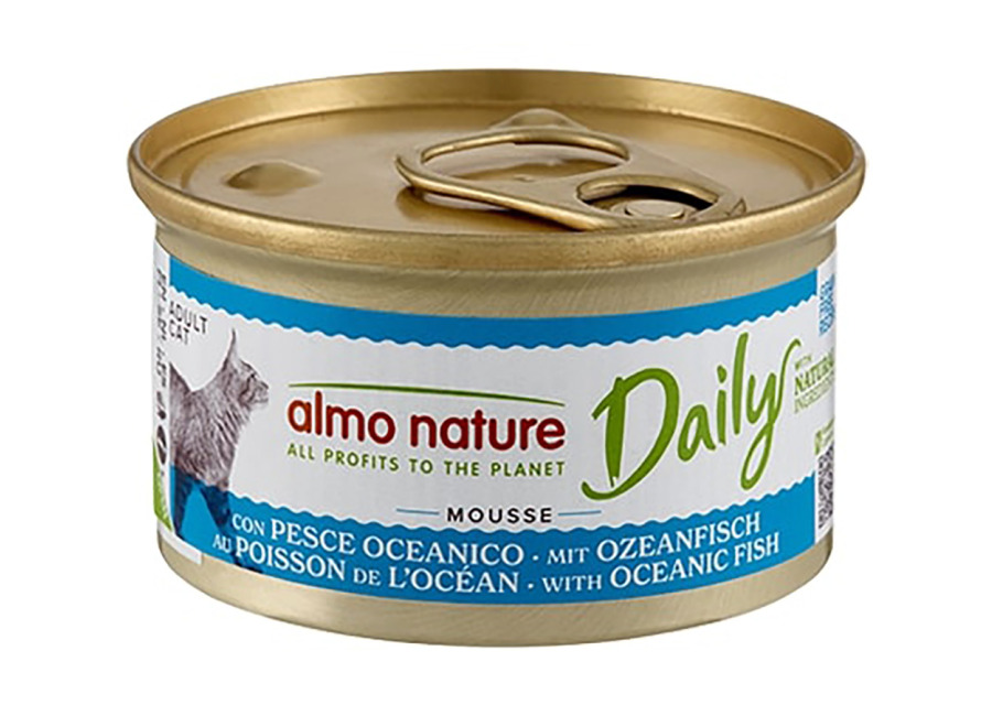 Almo Nature Daily Menu 24 x 85 g – Pack Ahorro – Mousse con pescado del océano
