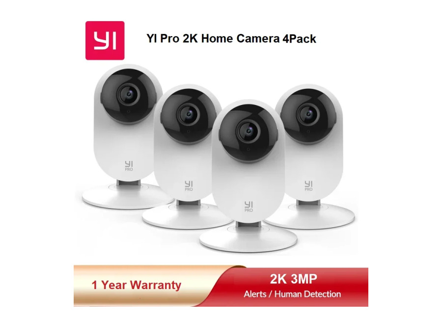 Cámaras YI 2K de 3MP, paquete de 2/3/4 cámaras IP para el hogar, sistema de seguridad…
