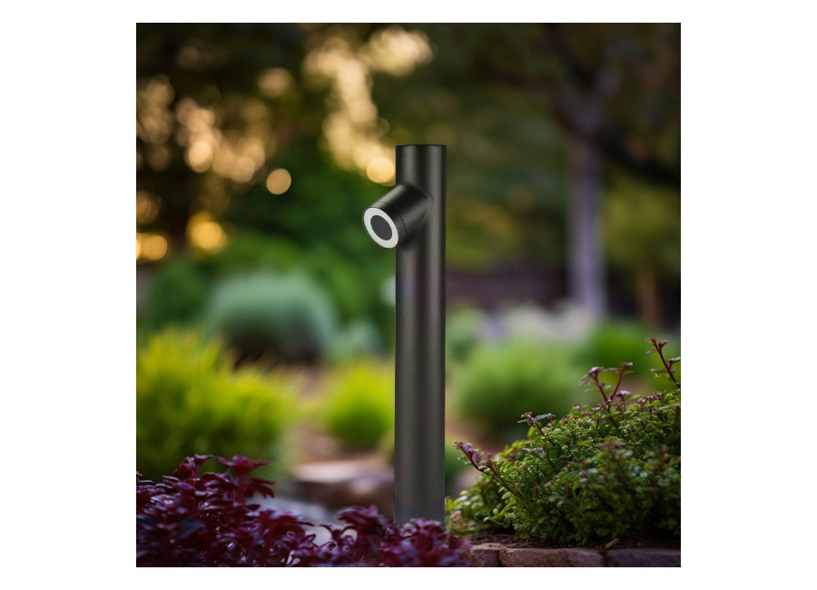 Lindby Lolani Bolardo luminoso de aluminio 1 luz 60 c