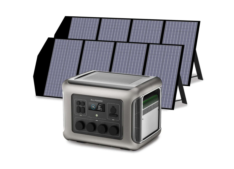 Allpowers Generador Solar 2500W (R2500R2500 V2 + SP029 Panel Solar 140W ) – R2500 V2+2 * (SP029 140W Panel Solar)