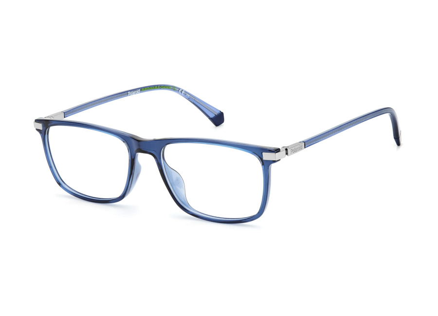 Polaroid Hombre Polaroid PLD D458/G PJP Monturas ópticas Plástico Azul Cuadrada
