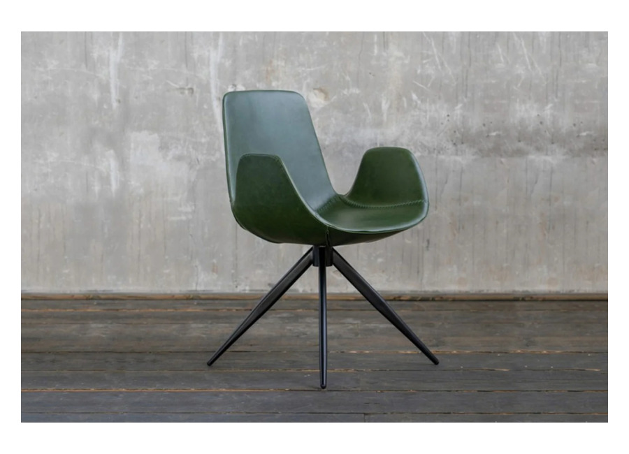 Kawola Silla KAWOLA QUEN silla de comedor silla de reuniones silla giratoria verde