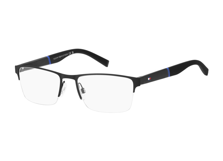 Tommy Hilfiger Hombre Tommy Hilfiger TH 1905 003 Monturas ópticas Metal Negro-opaco Cuadrada