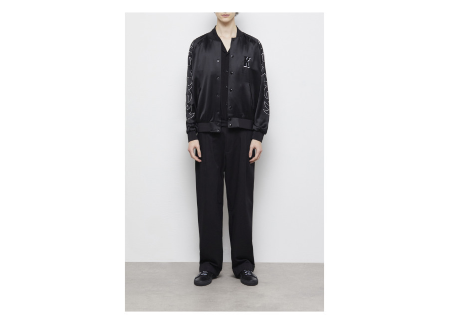the kooples jacket with ribbed edges black | bombers outlet | hombre | negro