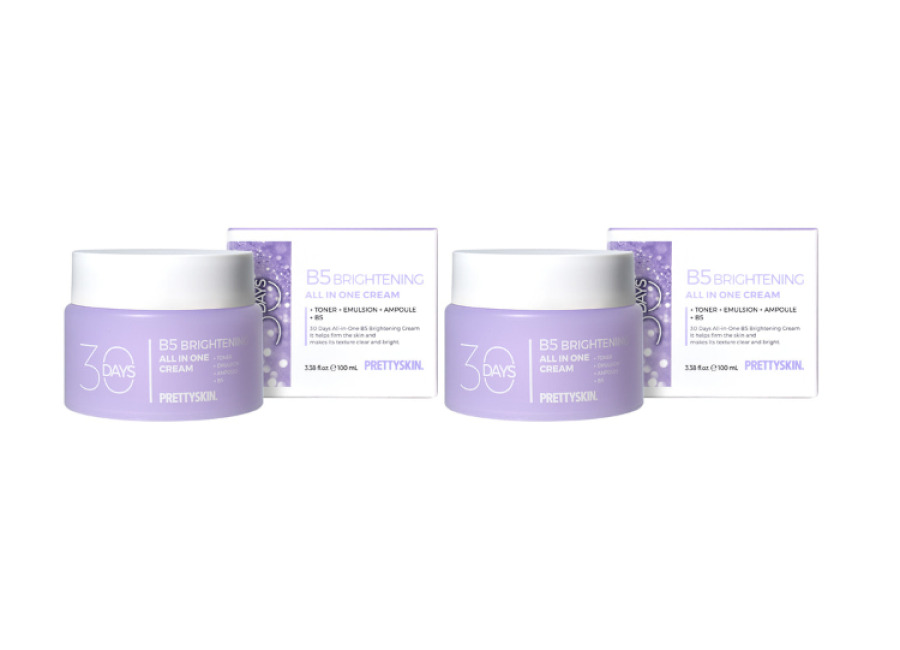 Prettyskin 30 Days All In One B5 Brightening Cream – 100ml (2ea) Set
