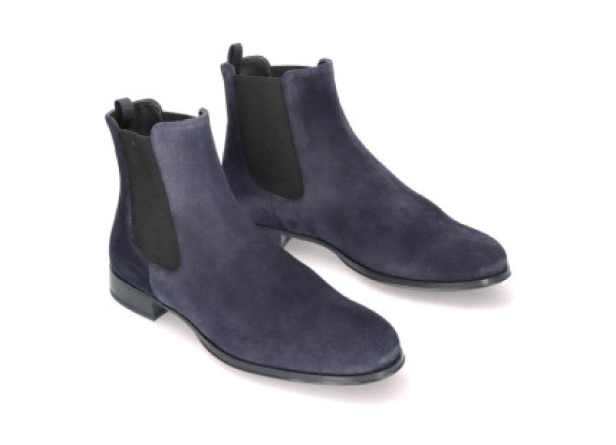 pretty ballerinas para mujer. 46611 botines de ante pat azul , plano, ninguno, casual