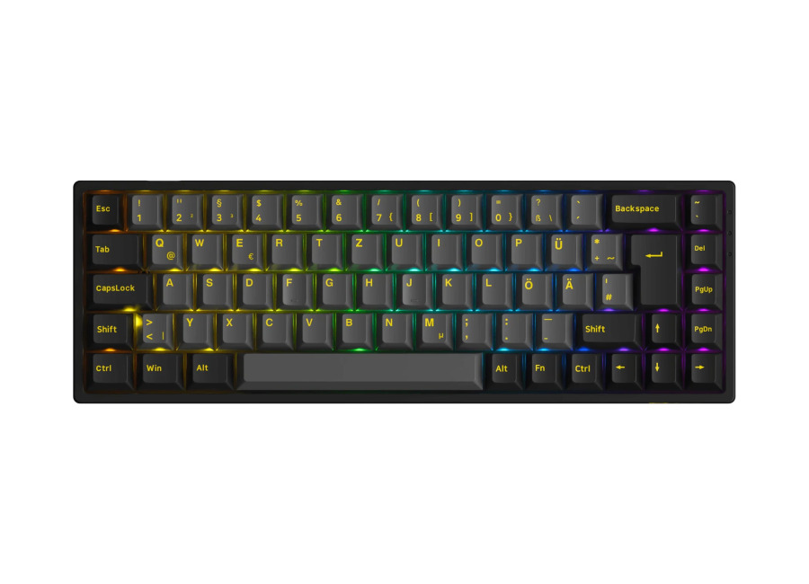 Akko Refurbished Black & Gold 3068B Plus ISO DE